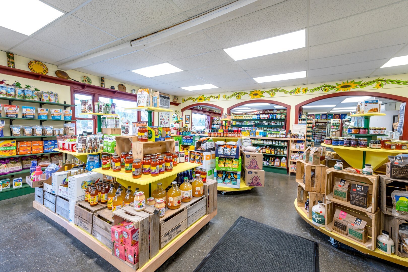 inside store at sunflower natural foods