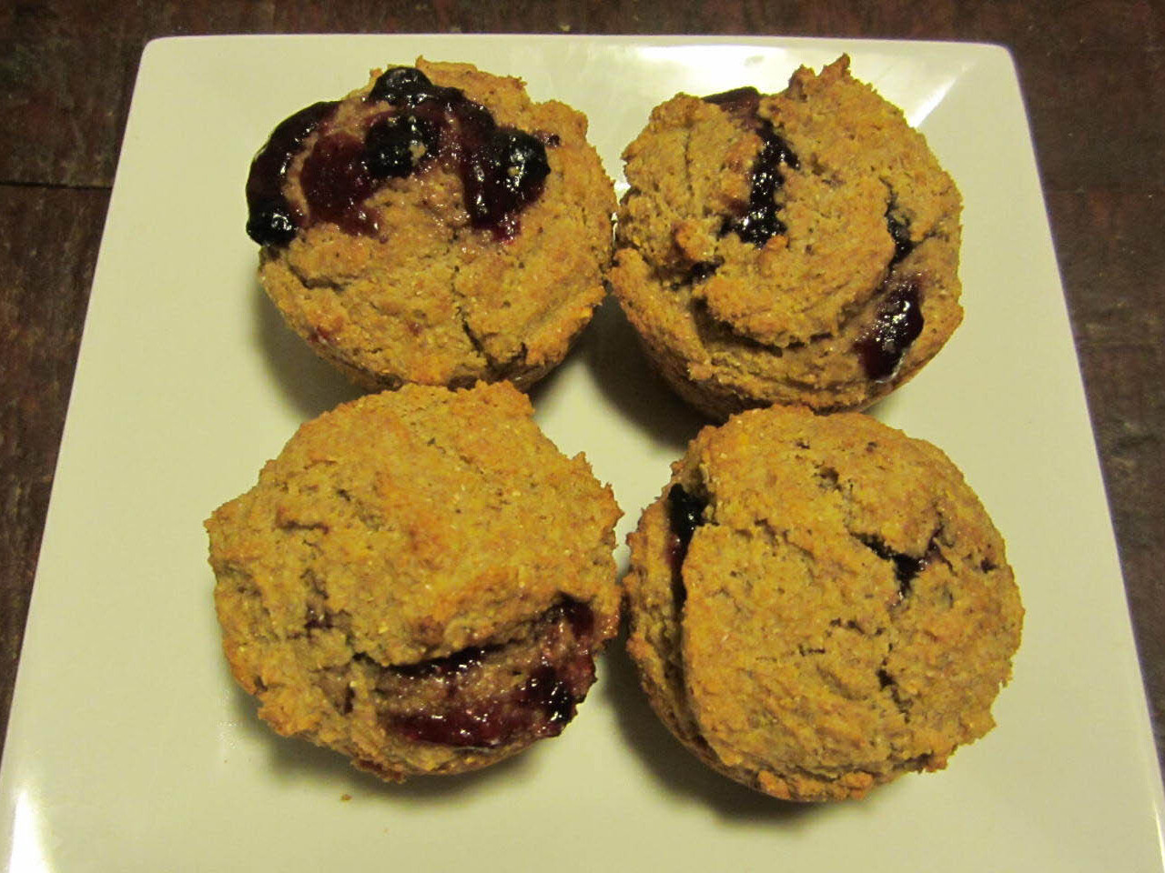 Cornbread Muffins Baked With Jam